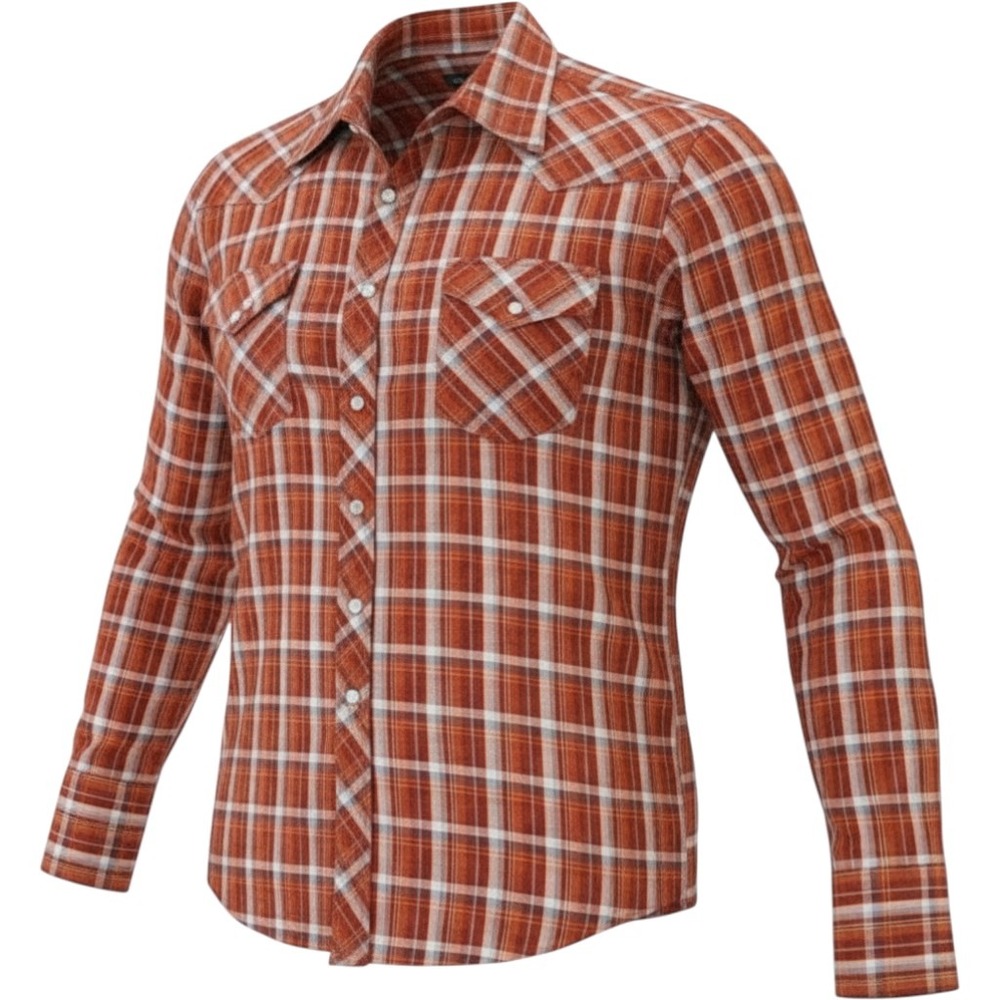 Vintage Envoy Pearl Snap Authentic Western Cowboy Long Sleeve Shirt Sz XL